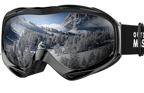 OutdoorMaster OTG Ski Goggles - Over Glasses Ski/Snowboard Goggles for Men, Women & Youth - 100% UV Protection