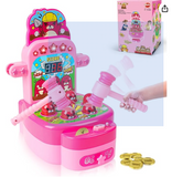 VATOS Whack Game Mole, Mini Electronic Arcade Game with 2 Hammers, Pounding Toys Toddler Toys for 3 4 5 6 7 8 Years Old Boys Girls, Whack Game Mole Toy, Developmental Toy Interactive Toy (Pink)