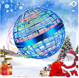 M&Hong Flying Orb Ball for Kids Adults, Hand Controlled Boomerang Ball, Soaring Flying Spinner Mini Drone, Hover Flying Ball Toy with LED Lights, Drone Ball Endless Tricks Gifts for Boys Girls