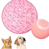 Gertar Cat Toy, 2 in 1 Simulated Interactive Hunting Cat Toy, Gertar Interactive Hunting Cat Toy, Cat Ball Toy, Guitar Cat Toy, Gertar Cat Tunnel, Cat Toy Ball Under A Mat (Pink+Pink Ball)