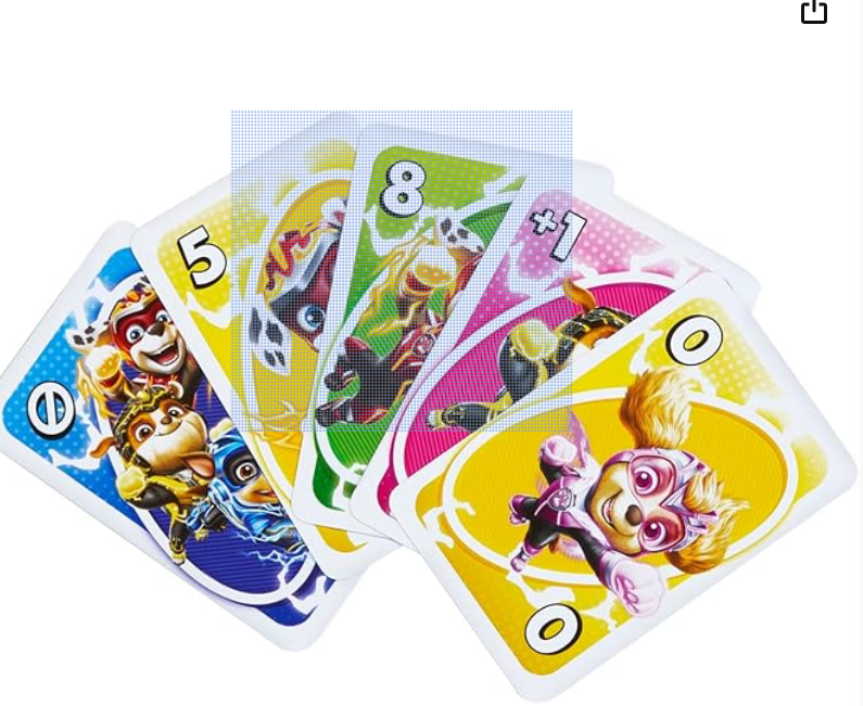 Mattel Games UNO Junior Paw Patrol: The Mighty Movie Kids Card Game for Family Night Featuring 3 Levels of Play