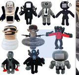 Yipeizi Skibidi Toilet Toy Plush,Cameraman Plush,Speakerman Plush Toy Stuffed Animal Plushie,Fun and Whimsical Stuffed Figure Doll Gift for Game Fans Kids Children (10-)