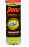 Penn Championship Tennis Balls - Regular Duty Felt Pressurized Tennis Balls