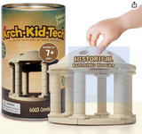 Taksa Toys Ancient Greek Dome Stem Toys Educational Stackable Building Blocks, for Kids Ages 7 8 9 10+ Years Old, Indoor Premium Architectural Kit Construction Games, Montessori Children Toys 54 Pcs