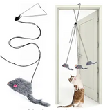 Kalimdor Interactive Cat Feather Toys,Retractable Teaser Toy ,Hanging Interactive Toys for Indoor Cats Kitten Play Chase Exercise, Kitten Mental Exercise Toys (1 Pack)