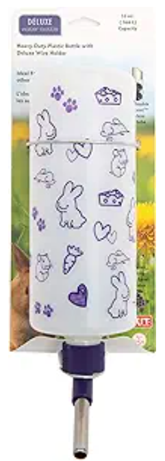 Lixit 32oz Weather Resistant Water Bottles with Heavy Duty Mount for Rabbits and Ferrets (Rabbits)