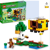LEGO Minecraft The Bee Cottage Building Set - Construction Toy with Buildable House, Farm, Baby Zombie, and Animal Figures, Game Inspired Birthday Gift Idea for Boys and Girls Ages 8 and Up, 21241