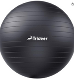 Trideer Yoga Ball Exercise Ball for Working Out, 5 Sizes Gym Ball, Birthing Ball for Pregnancy, Swiss Ball for Physical Therapy, Balance, Stability, Fitness, Office Ball Chair, Quick Pump Included