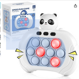 SUPER JOY Quick Push Game with Light Pop Game It Fidget Toys for Kids Adults | Fast Push Bubble Game Handheld Puzzle Game Machine for Boys Girls 3 4 5 6 7 8