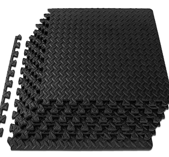 ProsourceFit Puzzle Exercise Mat ½”, EVA Interlocking Foam Floor Tiles for Home Gym, Mat for Home Workout Equipment, Floor Padding for Kids, Available in Packs of 24 SQ FT, 48 SQ FT, 144 SQ FT