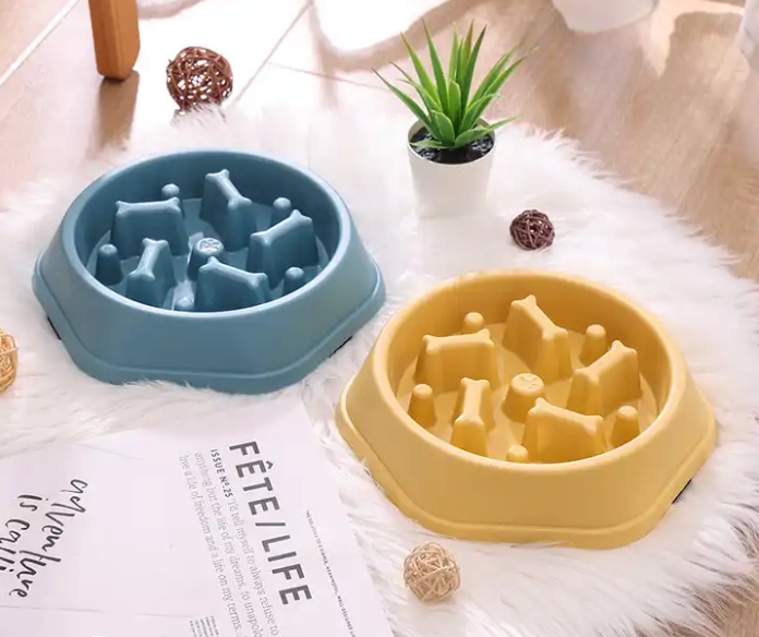Luxury wholesale dog bowls weight loss feed food dog pet bowls slow feed dog bowl