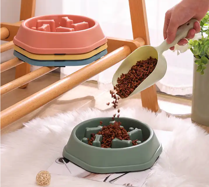 Luxury wholesale dog bowls weight loss feed food dog pet bowls slow feed dog bowl