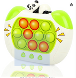 THEPBRO Quick Push Pop Game It Fidget Toys Handheld Fast Push Pop It Game for Kids Adults, Push Bubble Light up Sensory Toys, Birthday Gifts for Boys Girls (Panda)