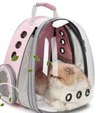 Lollimeow Bubble Expandable Cat Backpack Pet Travel Carrier for Cats and Dogs (Pink-Front Expandable)