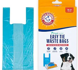 ARM & HAMMER 71041 Easy-Tie Waste Bags, Blue, 75 Count - Pack of 1