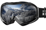 OutdoorMaster OTG Ski Goggles - Over Glasses Ski/Snowboard Goggles for Men, Women & Youth - 100% UV Protection