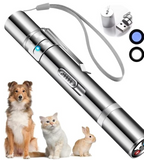 Cyahvtl Laser Pointer, Cat Toys for Indoor Cats, Kitten Dog Pen Toy, Red Dot LED Light Pointer Interactive Cats Dogs, USB Charging, 5 Switchable Patterns