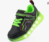 YESKIS Toddler Boys Girls Light Up Shoes LED Flashing Lightweight Mesh Breathable Adorable Running Sneakers for Toddler and Little Kid