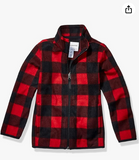 Amazon Essentials Boys and Toddlers' Polar Fleece Full-Zip Mock Jacket