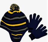 Polar Wear Big Boy 2 Pc Hat & Glove Set-Kid Cold Weather Winter Hat & Glove Sets