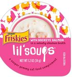 Purina Friskies Natural, Grain Free Wet Cat Food Complement, Lil' Soups - (8) 1.2 oz. Cups