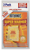 HotHands Body & Hand Super Warmers - Long Lasting Natural Odorless Air Activated Warmers - Up to 18 Hours of Heat - 3 Individual Warmers