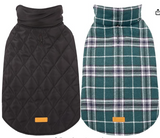 Dog Winter Coat Size From XS - XXXL: S Chest Girth 15.5"-20", Back Length 12", Neck Girth 11.5". Our winter warm dog jacket is available in 7 sizes to choose from, with fleece material keeping your dog warm during chilly walks.