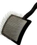 Chris Christensen Big K Dog Slicker Brush for Dogs (Goldendoodles, Labradoodles, Poodles), Groom Like a Professional, Fluff Detangle Style, Saves Time Energy, Black, Large