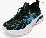BRONAX Little/Big Boys Comfortable Graffiti Personality Tennis Shoes