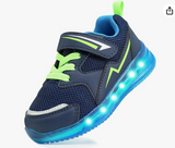 YESKIS Toddler Boys Girls Light Up Shoes LED Flashing Lightweight Mesh Breathable Adorable Running Sneakers for Toddler and Little Kid
