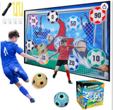 VATOS Soccer Ball Game Set for Kids, Indoor Outdoor Backyard Toss Soccer Goal Game with Velcro Balls, Foldable Flannel Goals, Toddlers Gift for 3 4 5 6 7 8 Year Old Boy Toys Birthday Christmas