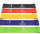 TechStone Resistance Bands Set for Men and Women, Pack of 5 Different Levels Elastic Band for Home Gym Long Exercise Workout – Great Fitness Equipment for Training, Yoga – Free Carrying Bag