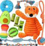 Zeaxuie 12 Pack Luxury Puppy Toys for Teething Small Dogs, Puppy Chew Toys with Cute Squeaky Dog Toys, Ball and More Rope Dog Chew Toys
