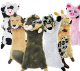 SHARLOVY Dog Squeaky Toys No Stuffing 6 Pack Dog Toys Crinkle Dog Toys for Small Dogs Durable Dog Chew Toys Plush Cute Animals Natural Puppy Toys for Teething Pet Toys Squeak