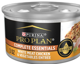Purina Pro Plan High Protein Cat Food Gravy, White Meat Chicken and Vegetable Entree - (24) 3 oz. Pull-Top Cans