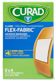 Medline NON25524 Curad Fabric Adhesive Bandage, Natural, Pack of 50