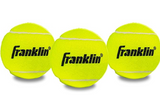 Franklin Sports Tennis Balls - Official Size Low Pressure - Great for Training + Practice - 3 Pack Can of Low Bounce All Court Surface