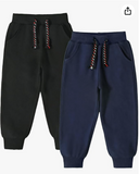 Bumeex Baby and Toddler Boys' 2-Pack Pull on French Terry Pants 1-7Y