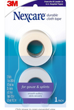 Nexcare Durable Cloth Tape, Woven Tape, Securely Holds Bulky Wound Dressing - 1 In x 10 Yds, 2 Count (Pack of 1)