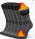 Alvada Warm Thermal Wool Socks for Winter Moisture Wicking and Breathable Cozy Boot Socks