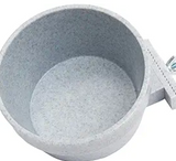 Lixit Quick Lock Cage Bowls for Small Animals and Birds. (20oz, Granite)