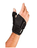 MUELLER Adjust-to-Fit Thumb Stabilizer - Unisex, Black, One Size Fits Most, Ideal for De Quervains Tenosynovitis Brace, Thumb Brace for Arthritis Pain and Support, Can be Worn on Both Hands, Black