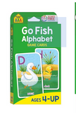 School Zone Go Fish Card Game: Play and Learn the ABCs, Preschool to First Grade, Matching, Uppercase and Lowercase Letters, Word-Picture Recognition, Animals, and More, Ages 4+ Mass Market Paperback –