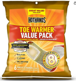 HotHands Toe Warmers - Long Lasting Safe Natural Odorless Air Activated Warmers - Up to 8 Hours of Heat - 6 Pairchargeable 2 Pack, AI Temperature Control Pocket Size Electric Handwarmers