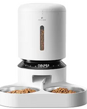 PETLIBRO Automatic Cat Food Dispenser for Two Cats 5L Auto Cat Feeder Dry Food Dispenser with Splitter & 2 Stainless Bowls, 10s Meal Call and Timer Setting 50 Portions 6 Meals Per Day for Cat and Dog