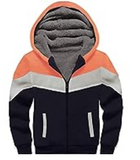 V VALANCH Boys Hoodie Zip Up Fleece Lined Jacket Warm Sherpa Hooded Sweatshirts for Boys Girls 6-15 Years
