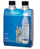 SodaStream Black Slim Carbonating Bottles Twin Pack, 1L Pack Of 2