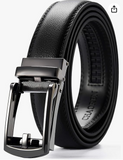 CHAOREN Boys Dress Belt One Hand Release, Perfect Companion to Boys Dress Shoes, Kids Ratchet Belt Leather Comfort Click