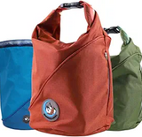 Oberkassel Kibble Carrier/Dog Food Travel Bag - Pet Travel Food Storage Bag - Convenient For Travel, Hiking, & Camping - Holds 20 Cups of Kibble (Orange)