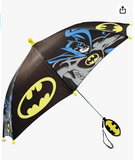 DC Comics Kids Umbrella, Batman Toddler and Little Boy Rain Wear for Ages 3-6